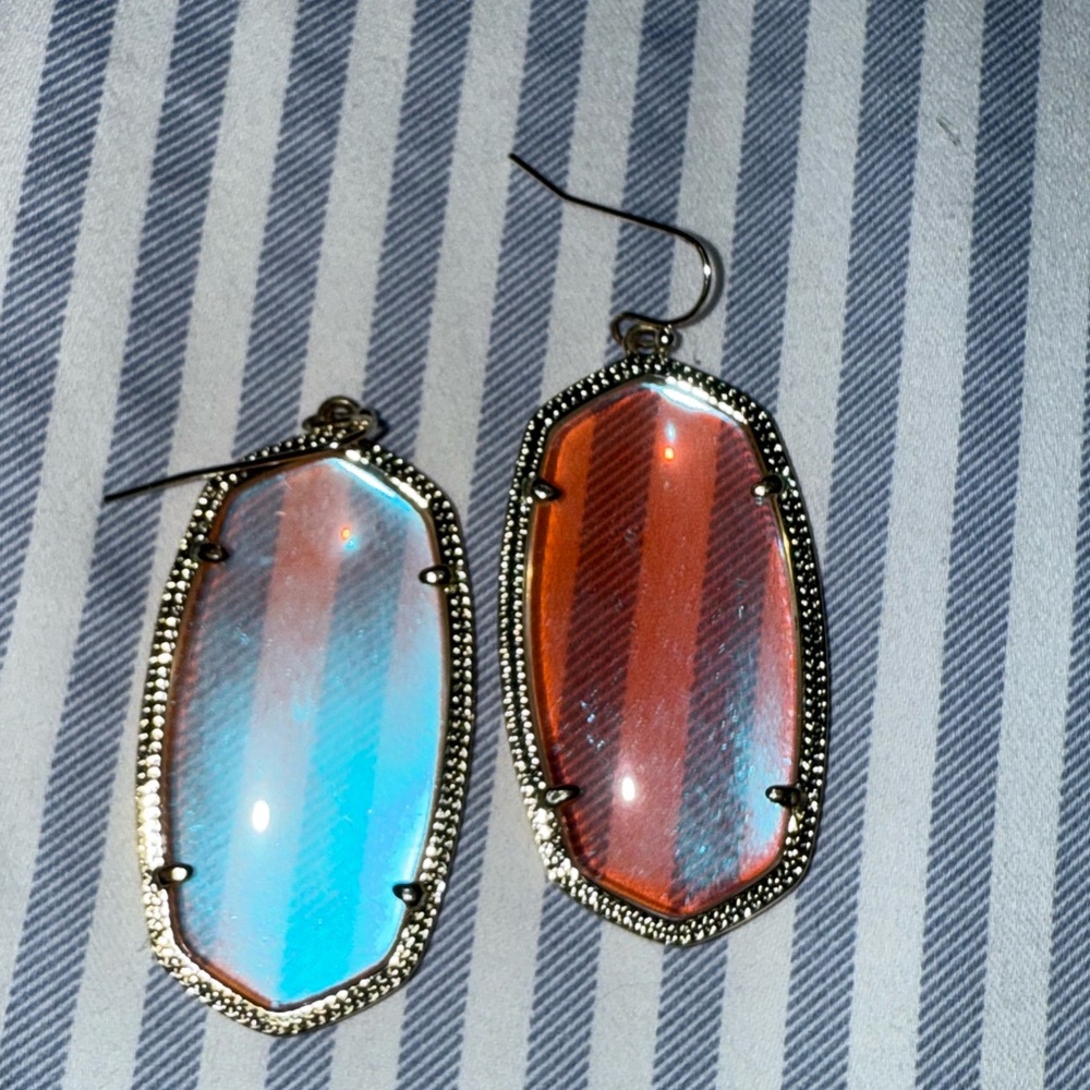 Kendra Scott Gold danielle dichroic Earrings